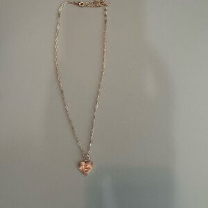 Gold Heart Pendant Necklace